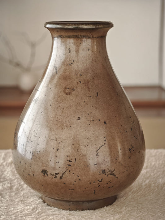 Bronze Vase with Mandarin Duck Motif