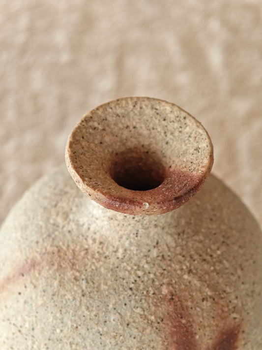 Ceramic Sake Bottle by Matsushima Hiroshi