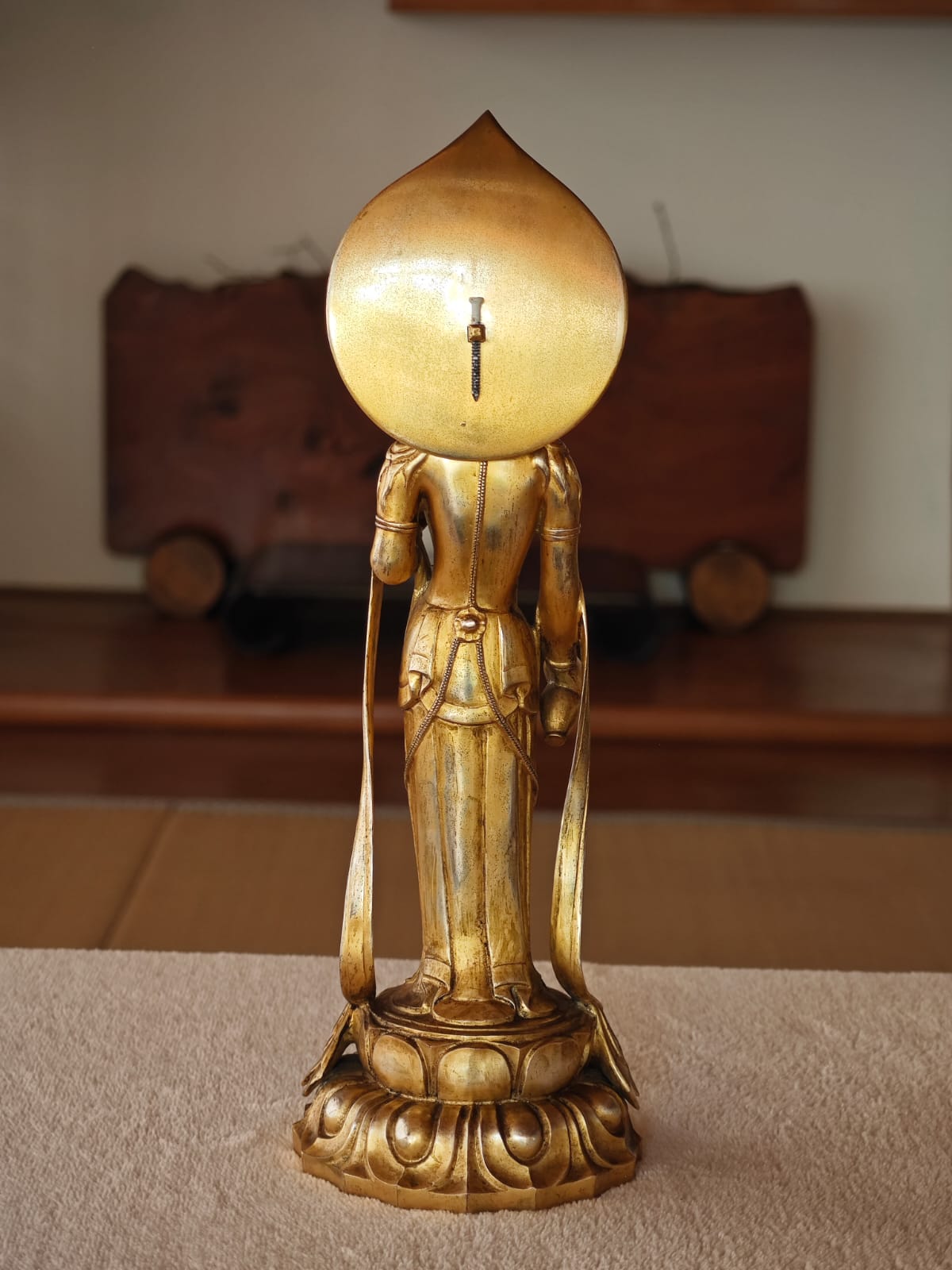 Gold Bronze Guan Yin by Shinji Hori