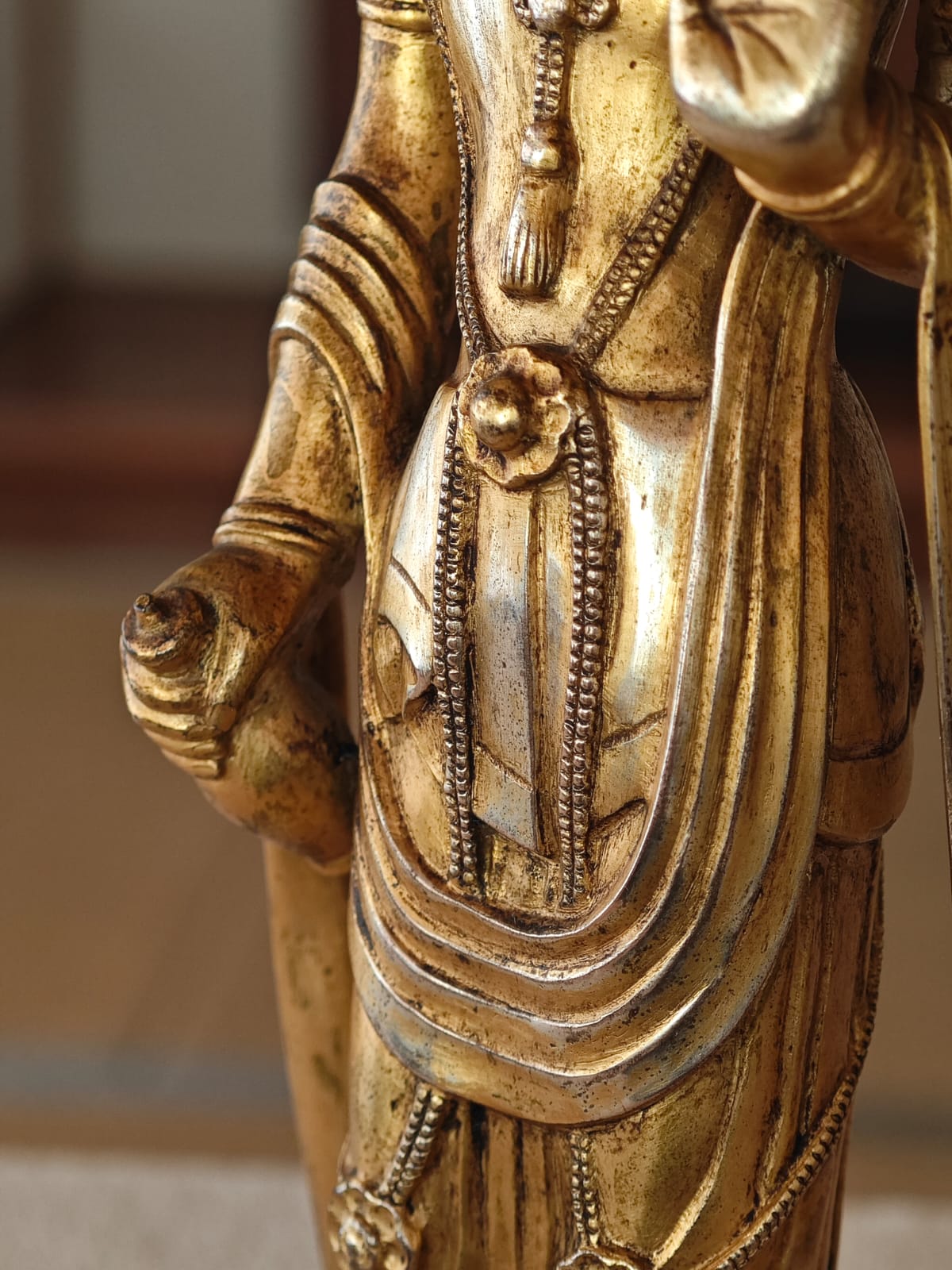 Gold Bronze Guan Yin by Shinji Hori