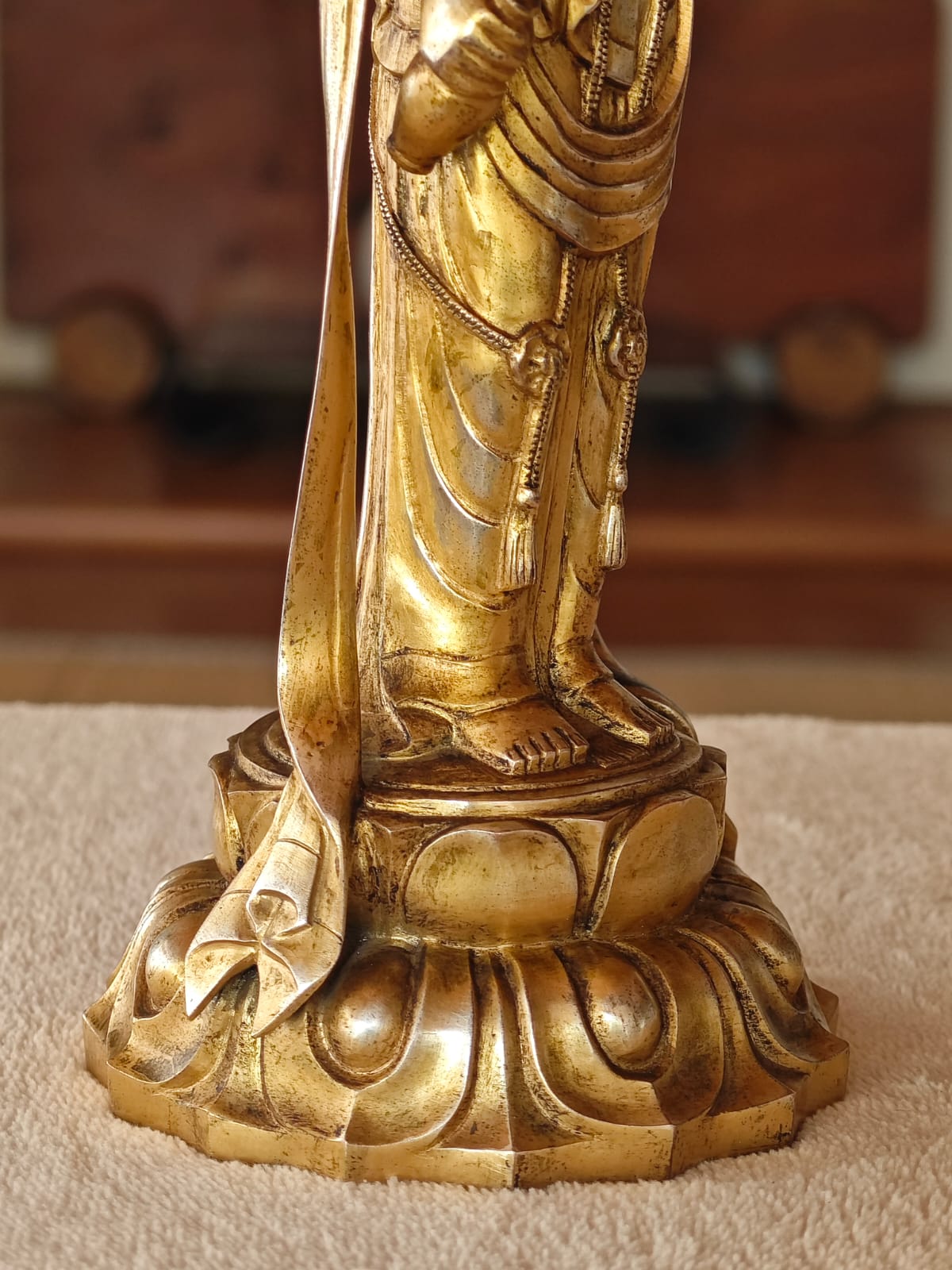 Gold Bronze Guan Yin by Shinji Hori