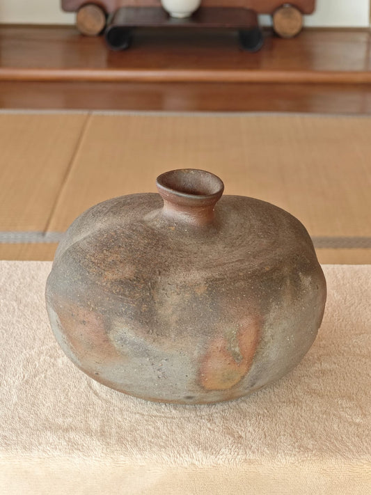 Rare Melon-shaped Ceramic Vase