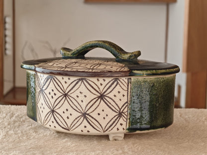 Ceramic Bowl with Lid by Keito