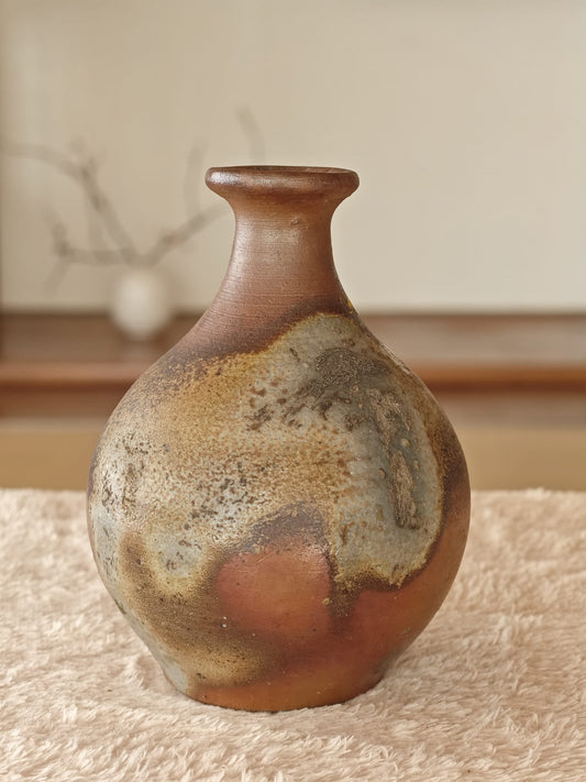 Ceramic Sake Bottle by Baba Shosuke
