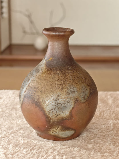 Ceramic Sake Bottle by Baba Shosuke