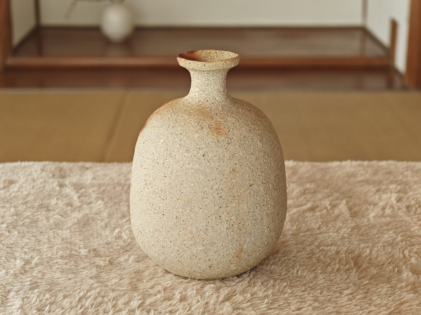 Ceramic Sake Bottle by Matsushima Hiroshi