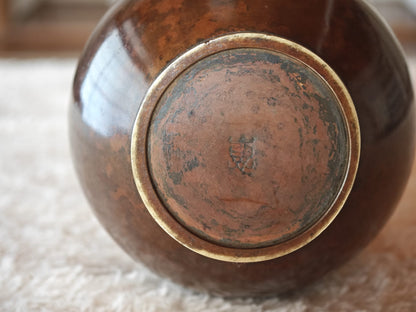 Crane Neck Bronze Vase