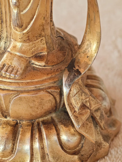 Gold Bronze Guan Yin by Shinji Hori
