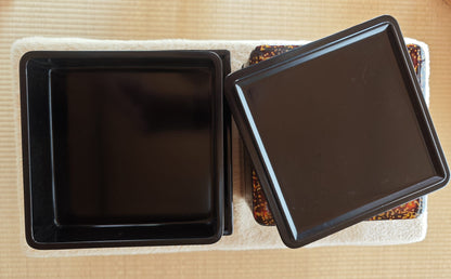 Pair of Lacquer Boxes with Mother of Pearl