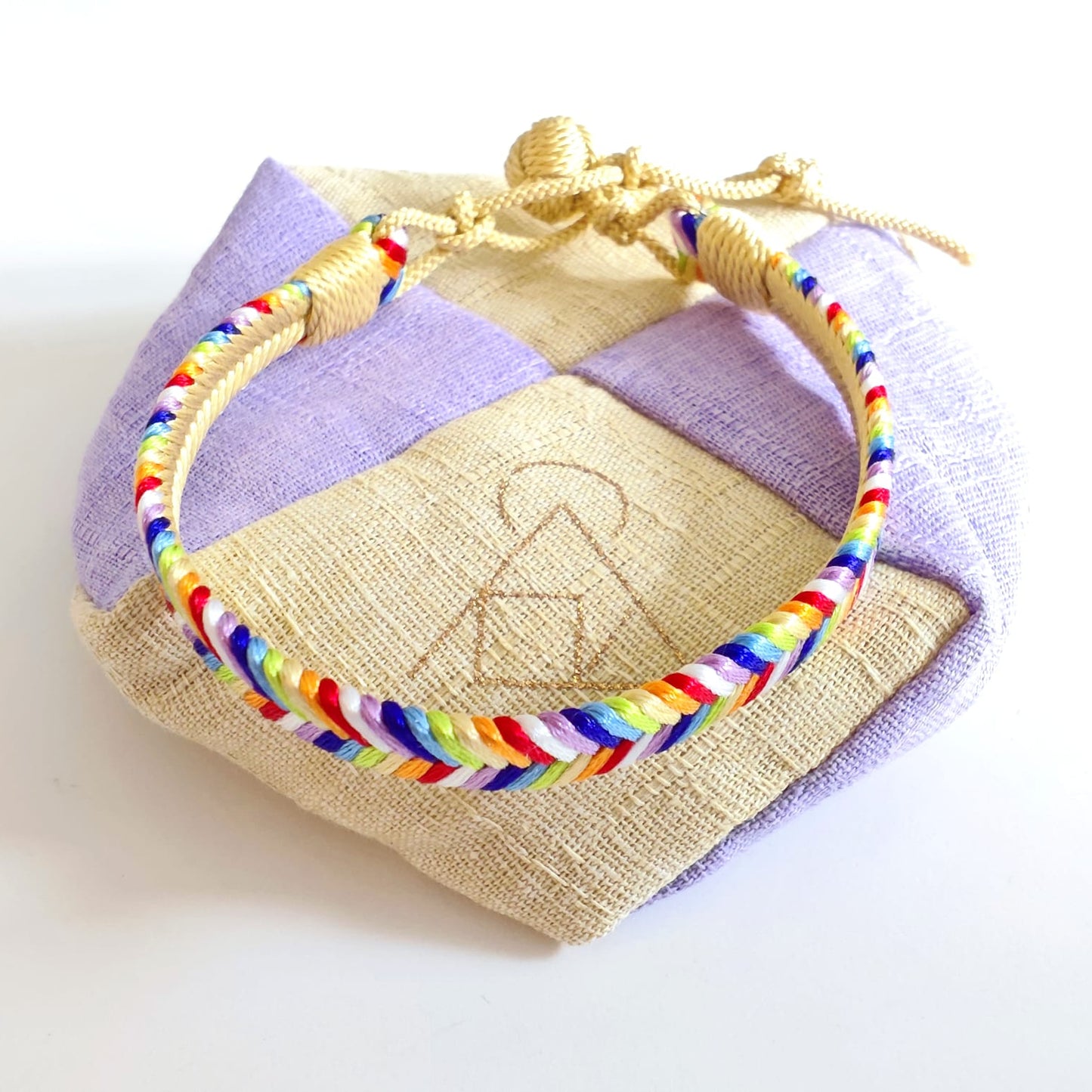 [Cosmic Series] Rainbow Silk Bracelet