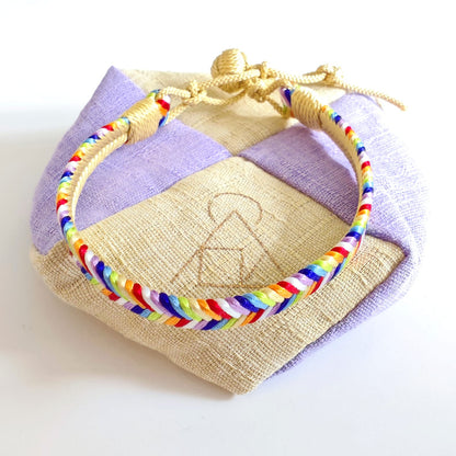 [Cosmic Series] Rainbow Silk Bracelet