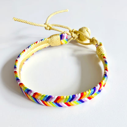 [Cosmic Series] Rainbow Silk Bracelet