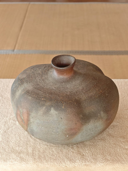 Rare Melon-shaped Ceramic Vase