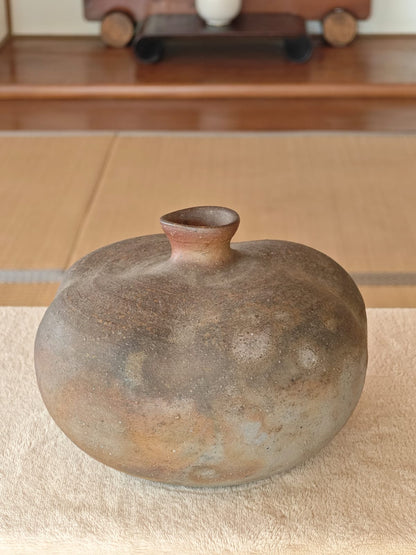 Rare Melon-shaped Ceramic Vase