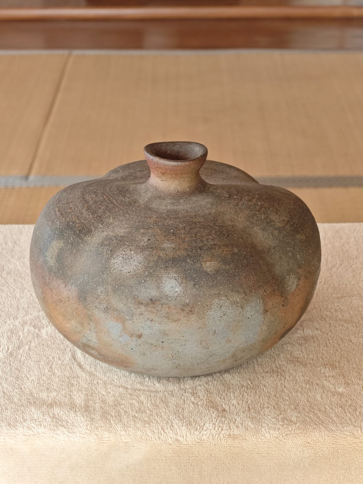 Rare Melon-shaped Ceramic Vase