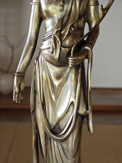 White Brass Guan Yin