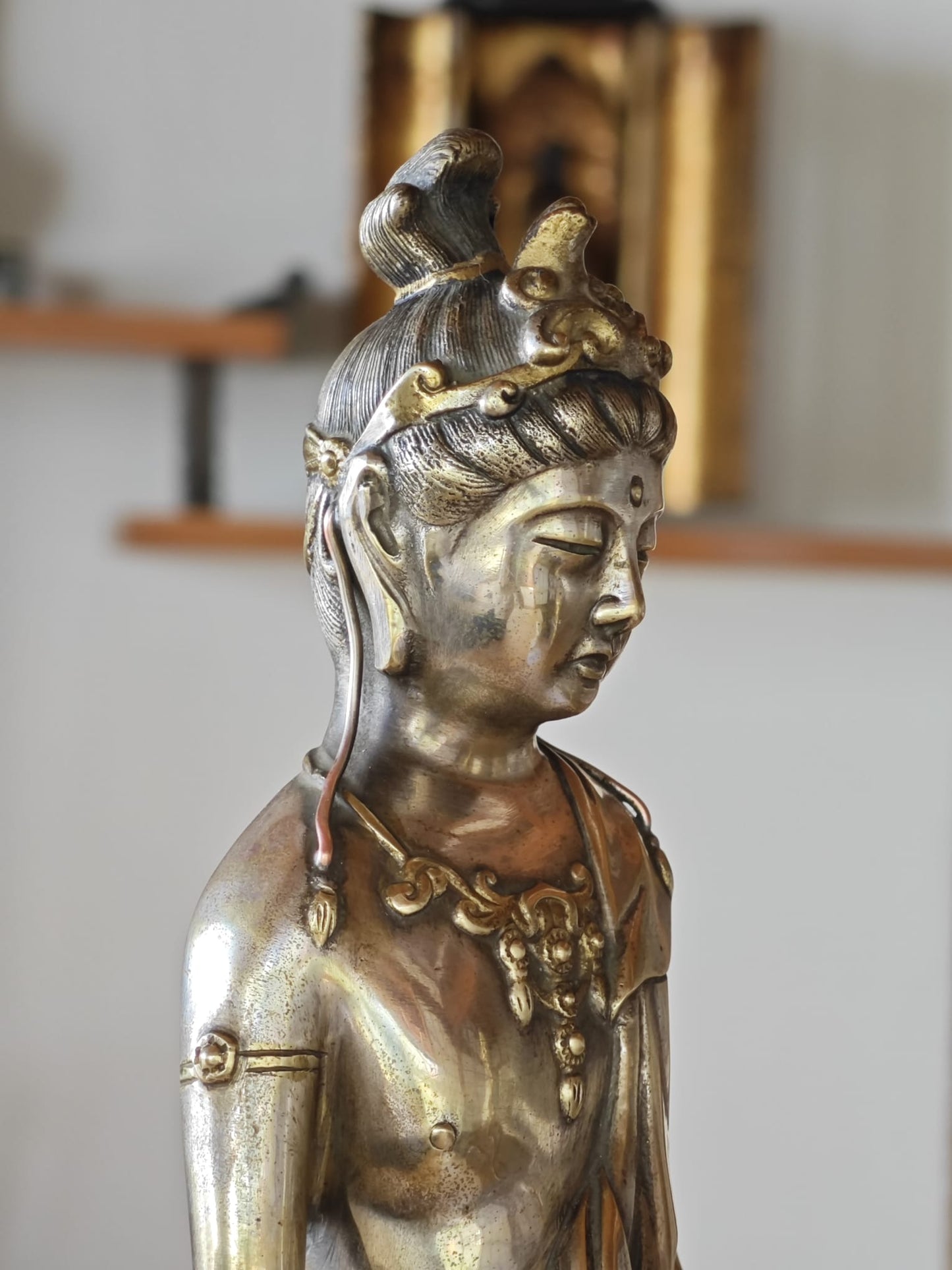 White Brass Guan Yin