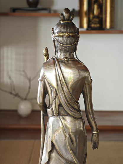 White Brass Guan Yin